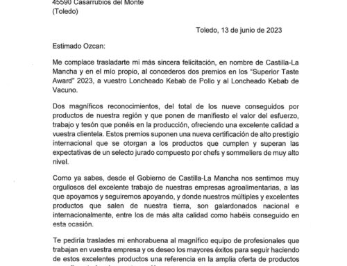 Carta del Presidente de Castilla-La Mancha